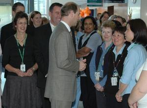 Mercy staff chatted with the Prince 