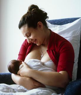 breastfeeding is encouraged with support and education